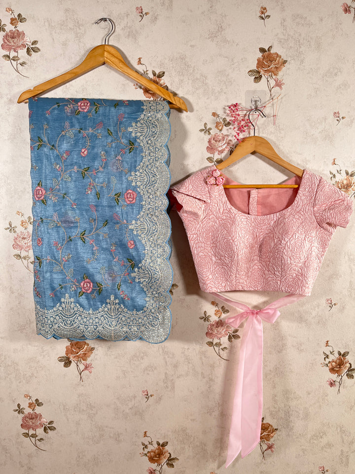 Bubblegum Pink Embossed Fashion Blouse