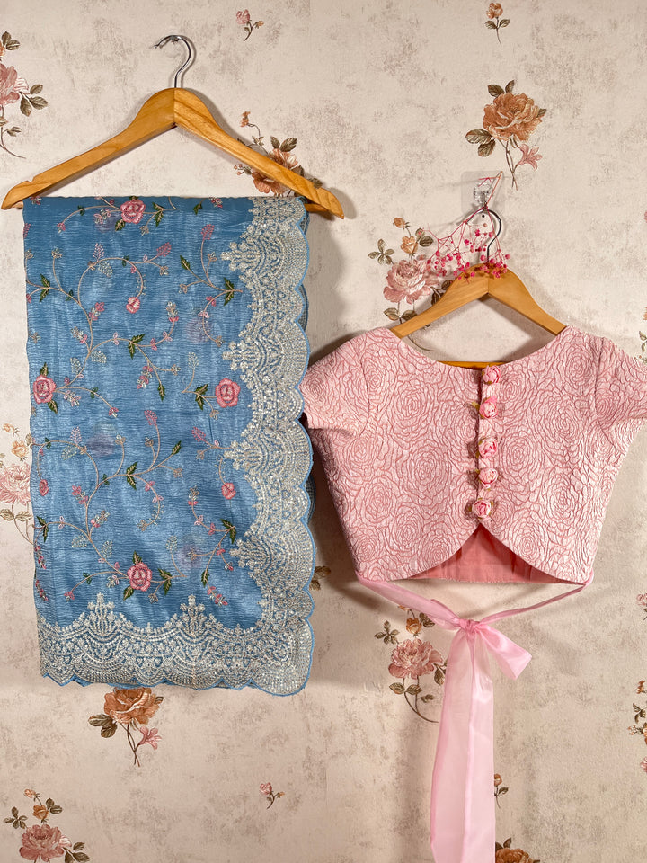 Bubblegum Pink Embossed Fashion Blouse