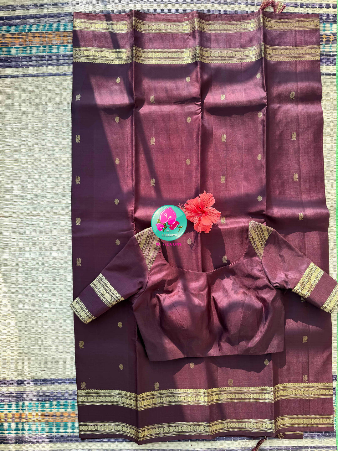 The Sovereign Guardian: Vintage Cocoa Kanchipuram Saree with Gandaberunda Majesty