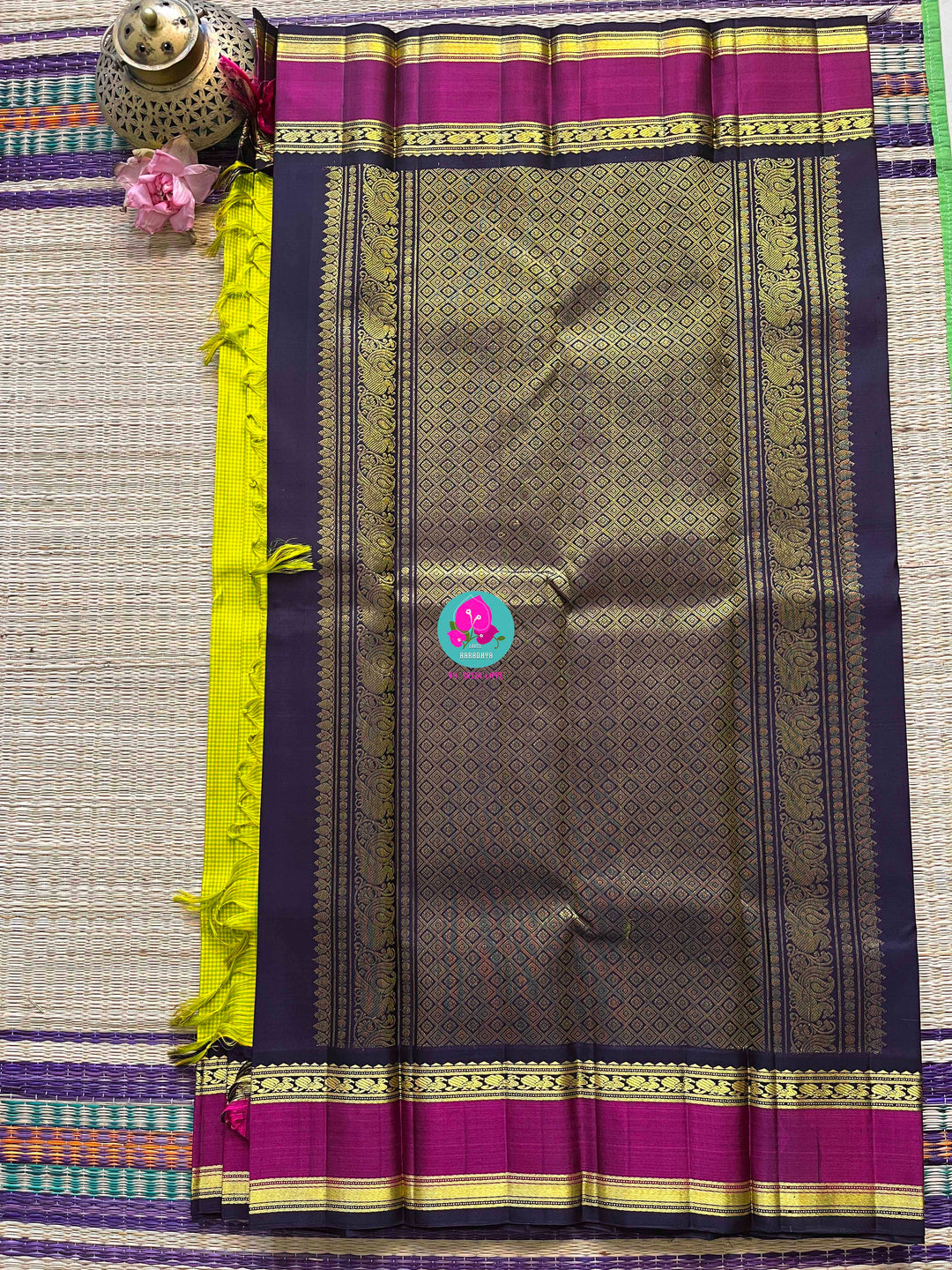 Old school madras checks with vintage border