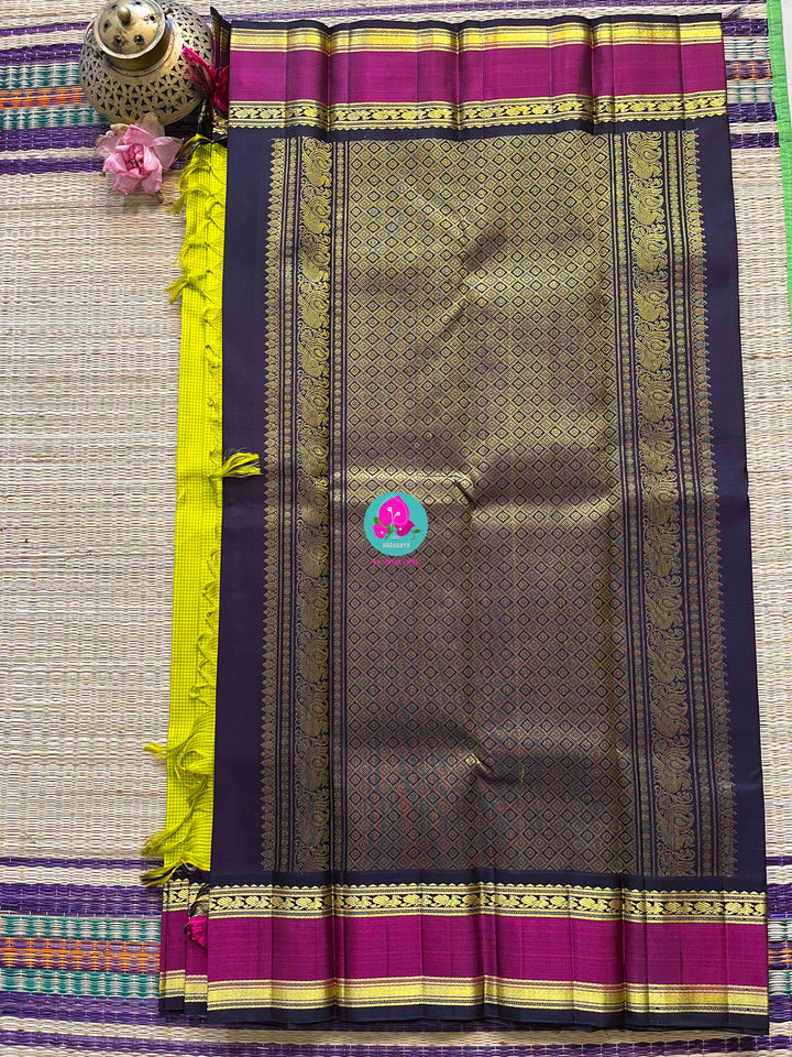 Old school madras checks with vintage border
