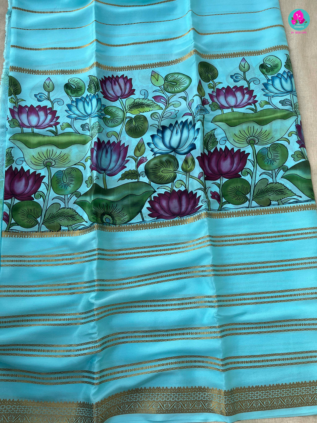 Pure Mysore Silk Saree with Kalamkari Print