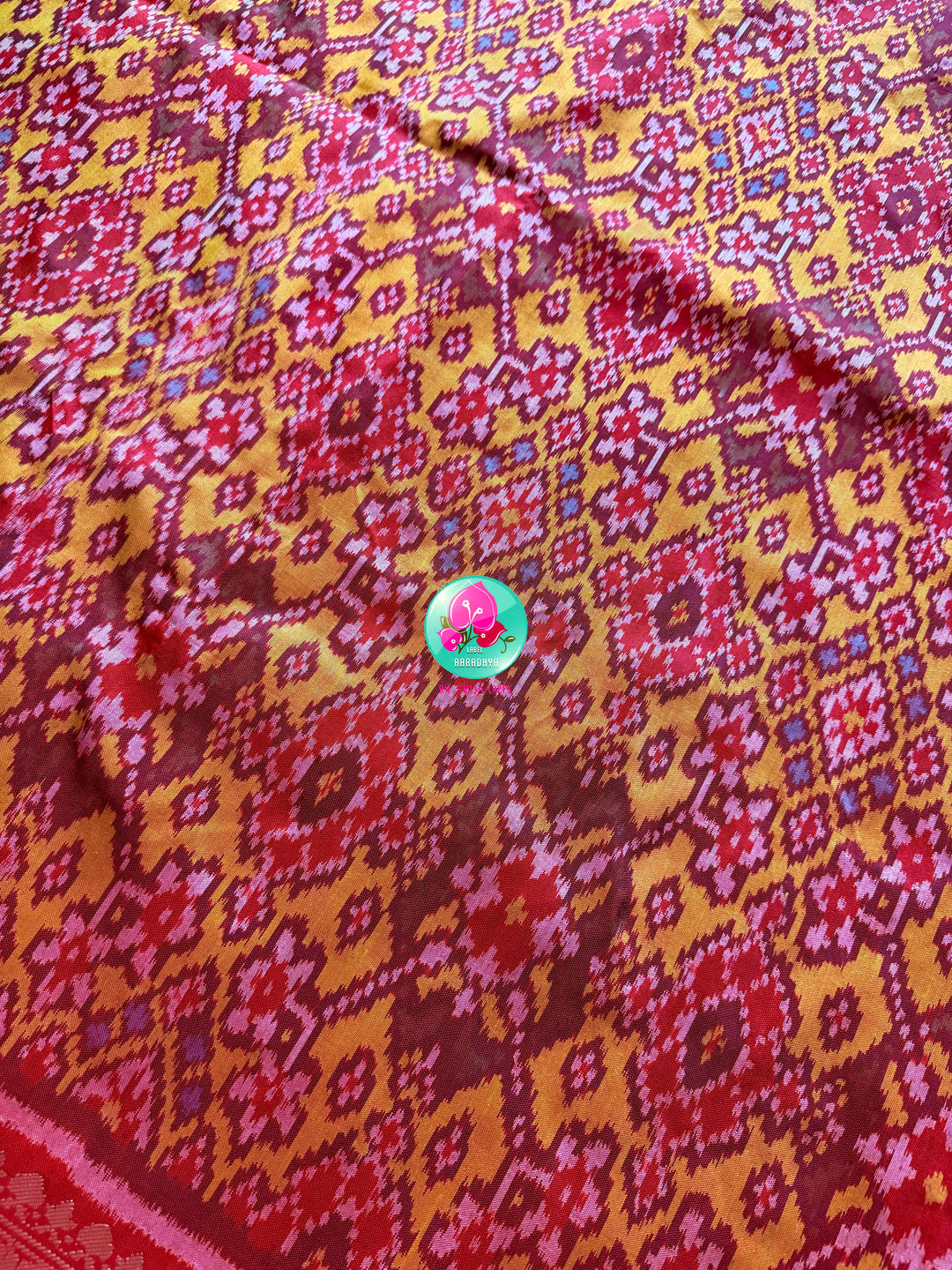 The Artisanal Confluence: Patola-Banarasi Fusion Pure Silk Saree