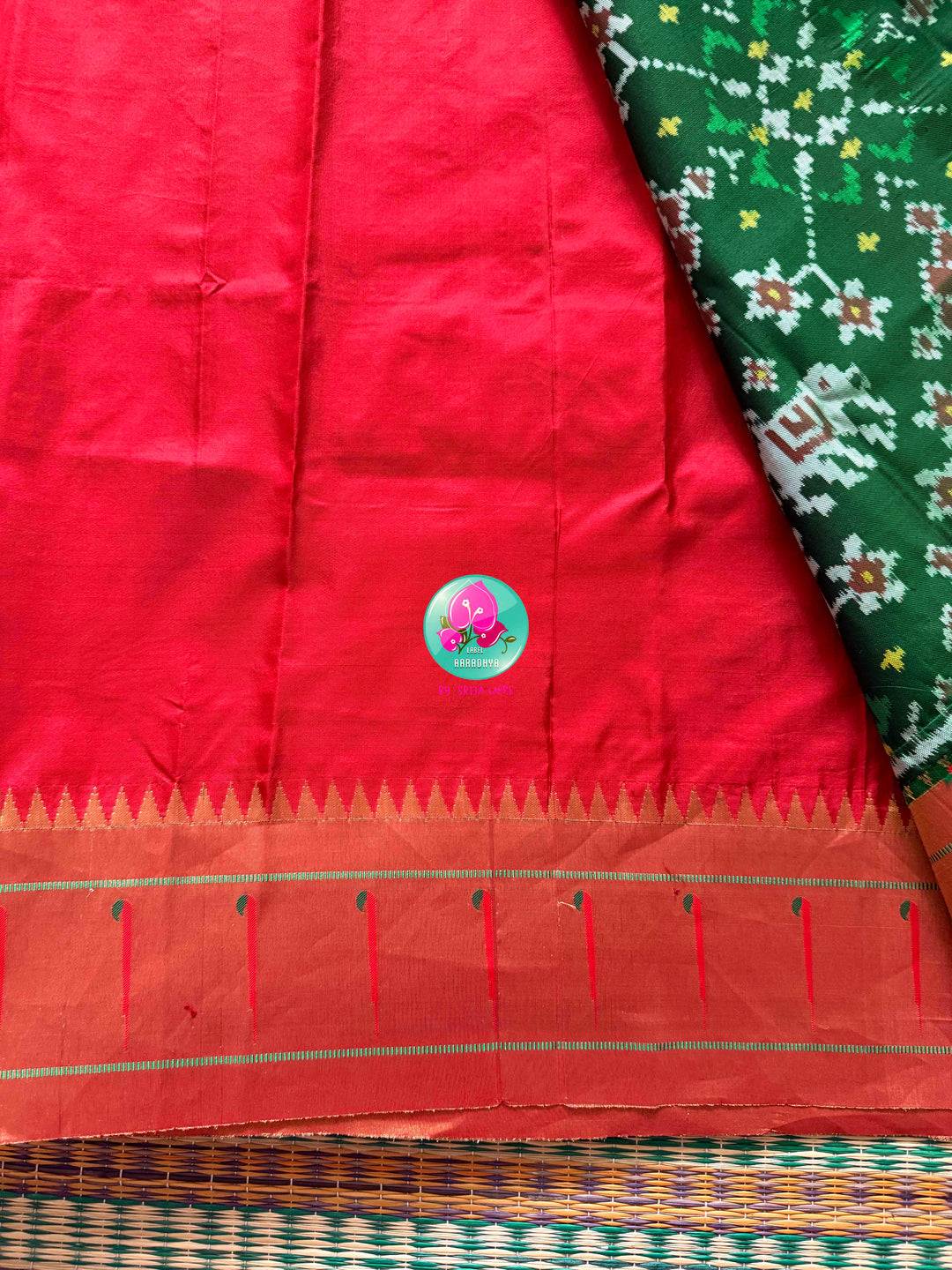 The Sovereign Confluence: 8-Ply Patan Patola & Paithani Fusion Saree
