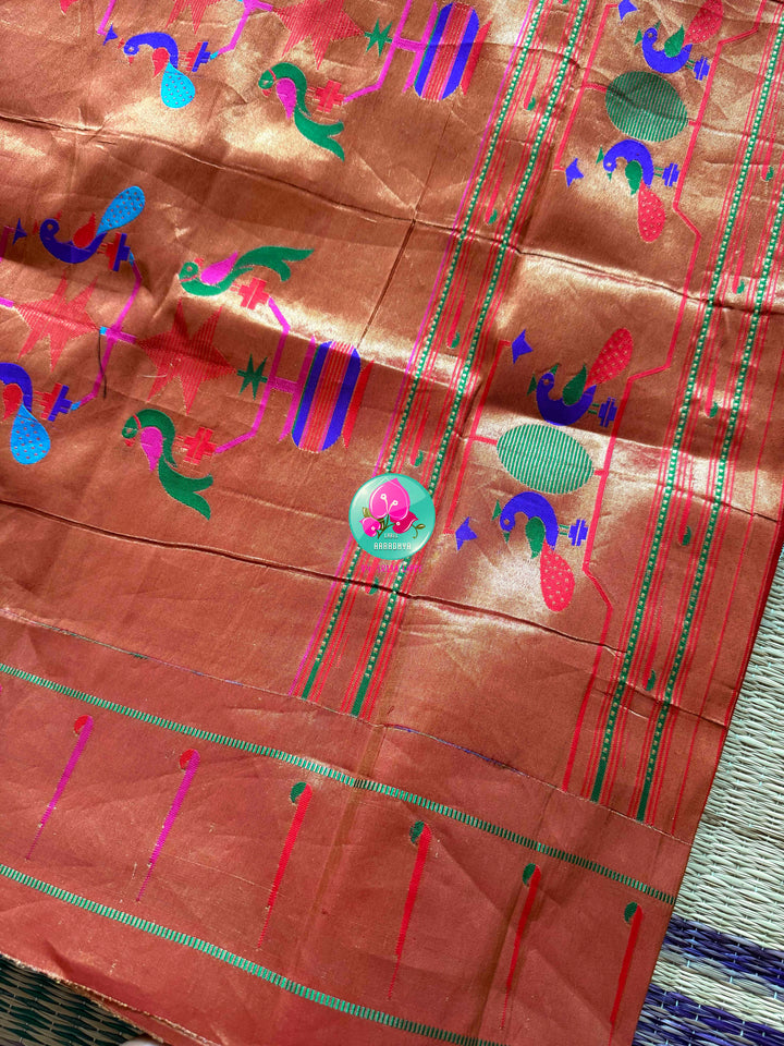 The Sovereign Confluence: 8-Ply Patan Patola & Paithani Fusion Saree