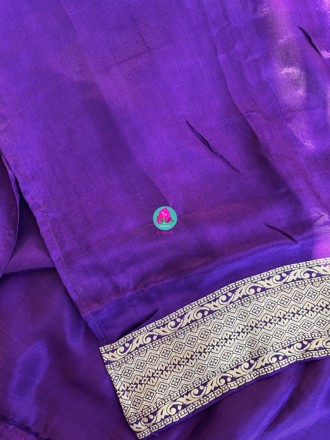 Crape tissue silk saree