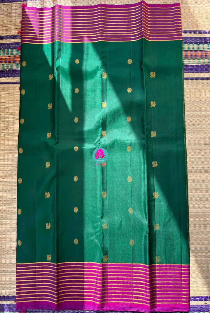 Vintage Movie actress Jayaprada garu inspired saree set in pure Kanchipattu handloom