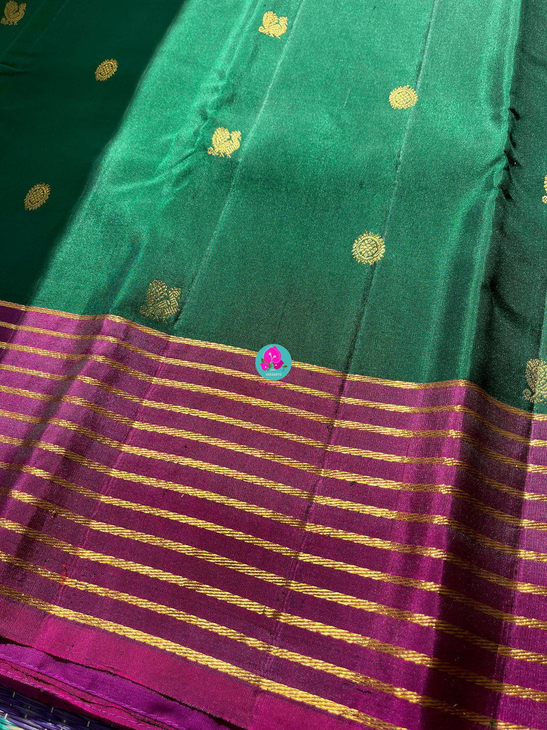 Vintage Movie actress Jayaprada garu inspired saree set in pure Kanchipattu handloom
