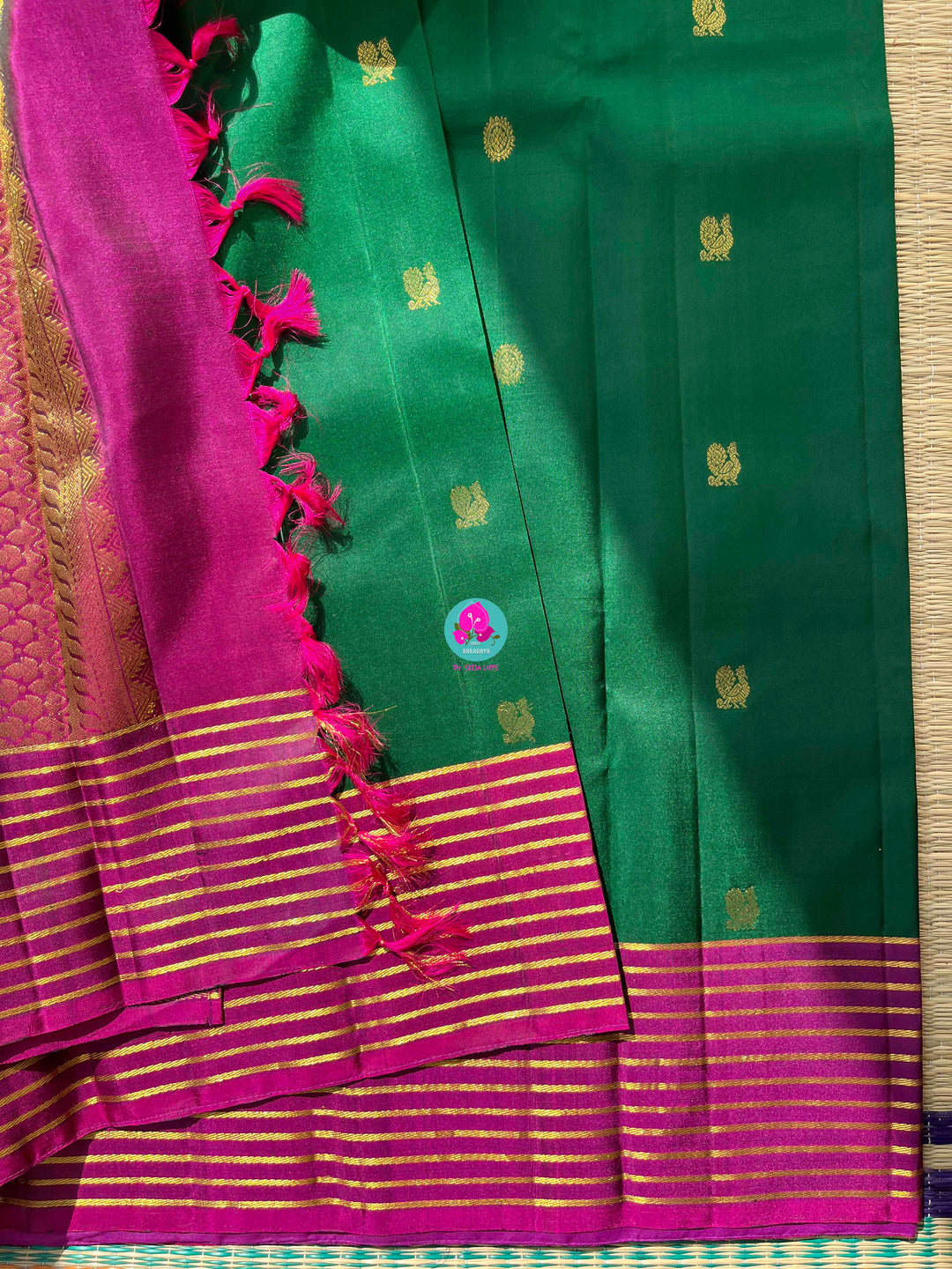 Vintage Movie actress Jayaprada garu inspired saree set in pure Kanchipattu handloom