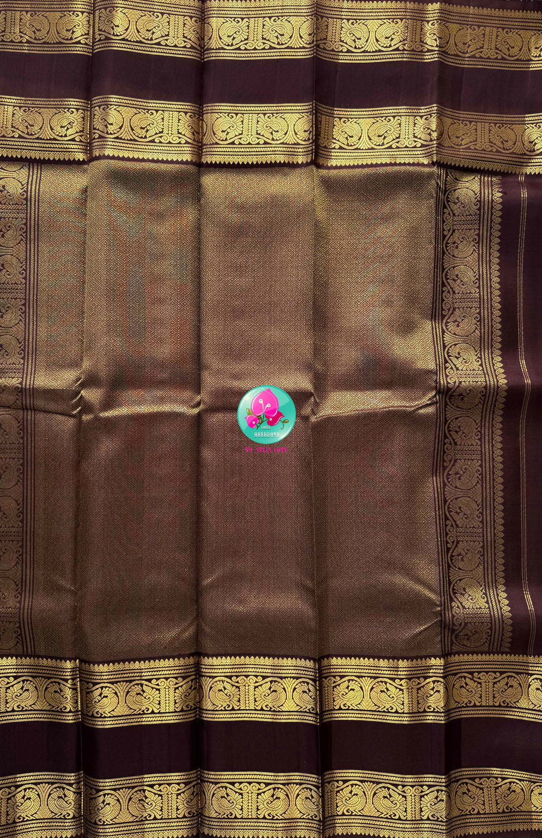 Echoes of Antiquity: The Vintage Brown Gandaberunda Kanchipuram Saree