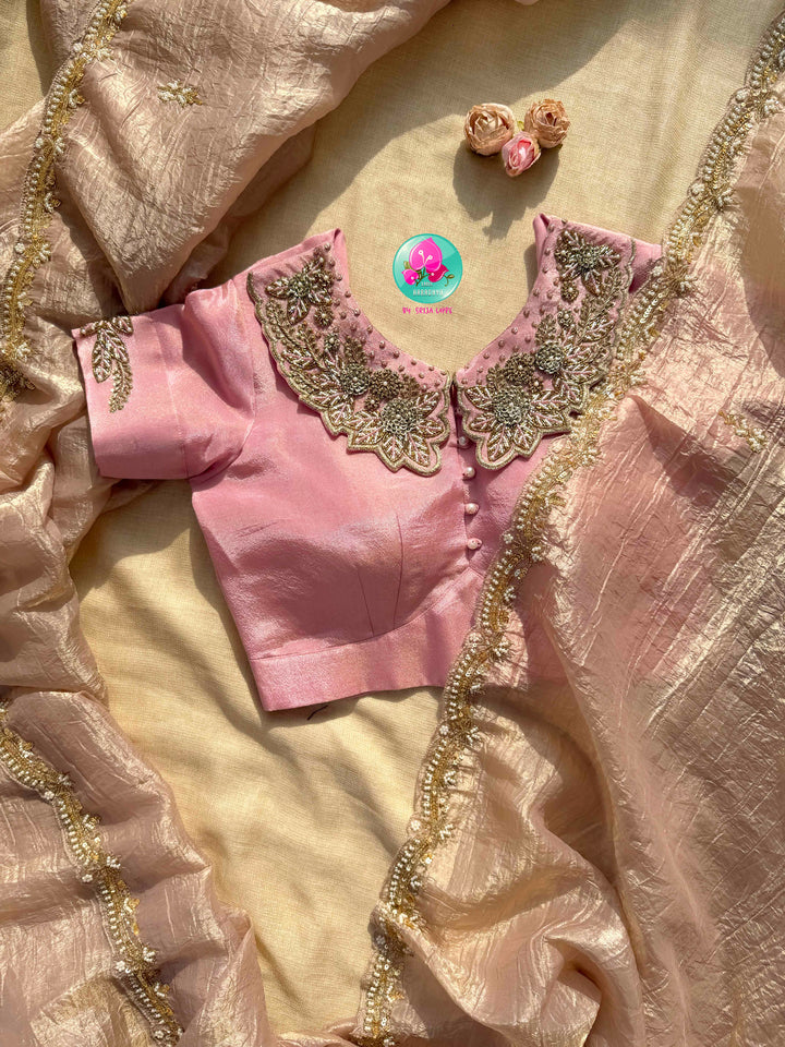 Whispers of Rose Gold: The Crushed Organza & Baby Pink Peter Pan Fantasy