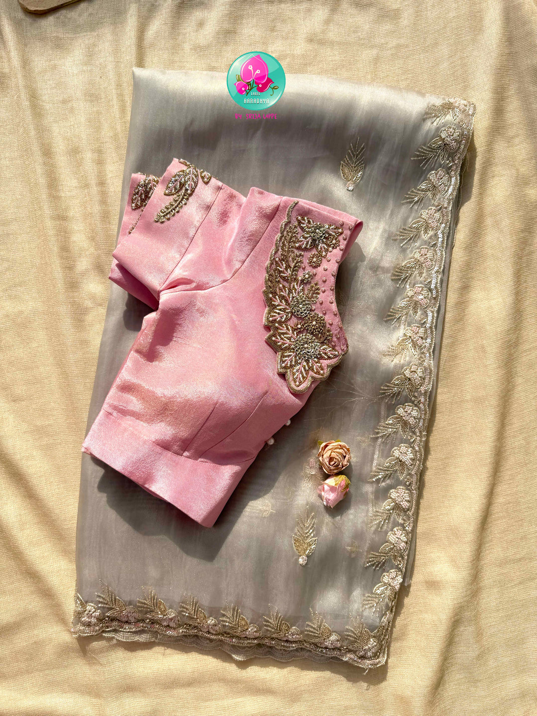 Pastel Poetry: The Shimmering Tissue Organza & Baby Pink Peter Pan Reverie