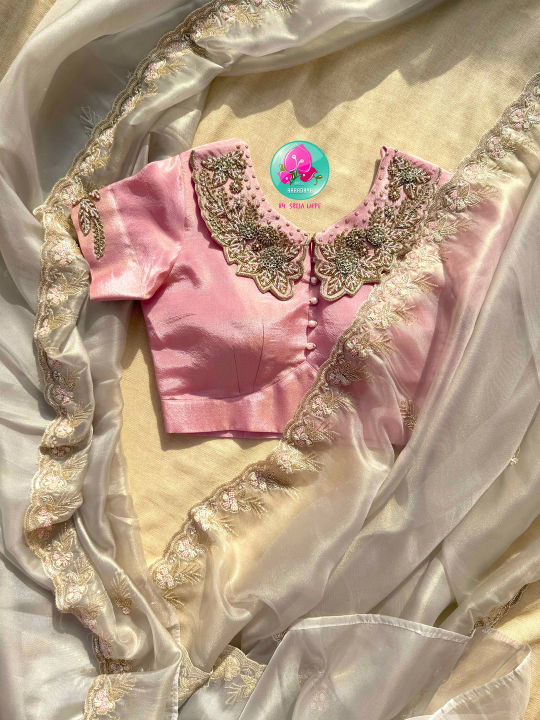 Pastel Poetry: The Shimmering Tissue Organza & Baby Pink Peter Pan Reverie