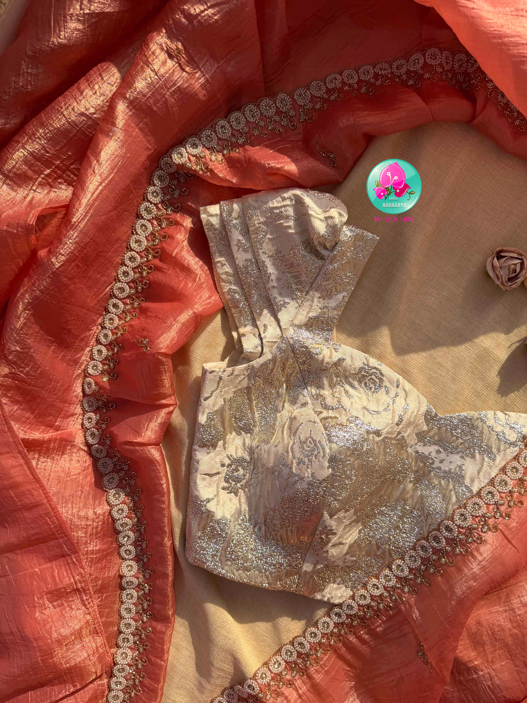 Coral Sunset & Frosted Pearl Elegance