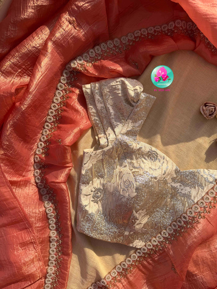 Coral Sunset & Frosted Pearl Elegance