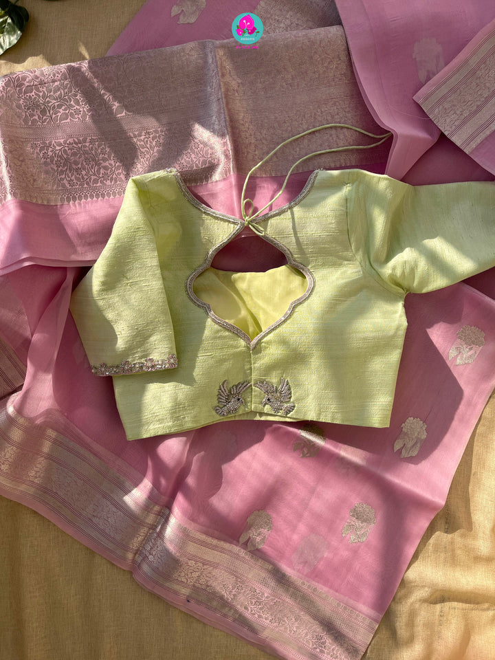 Pure Rawsilk Blouse with Maggam Work
