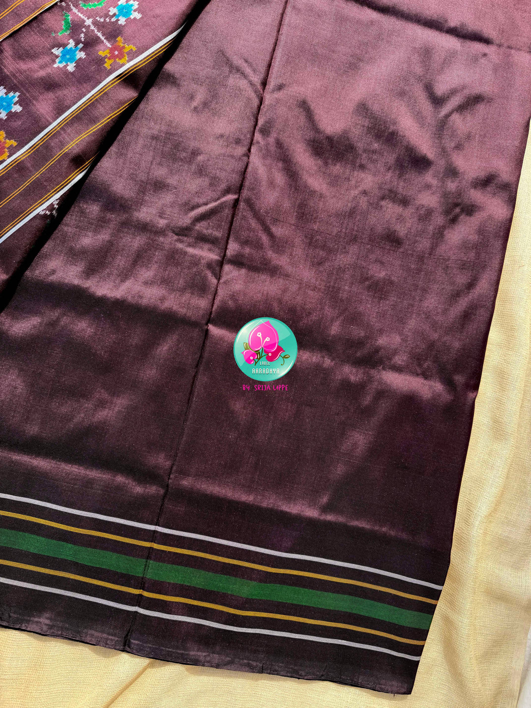 Geometric Poetry: The Pure Handloom Silk Ikkat Masterpiece
