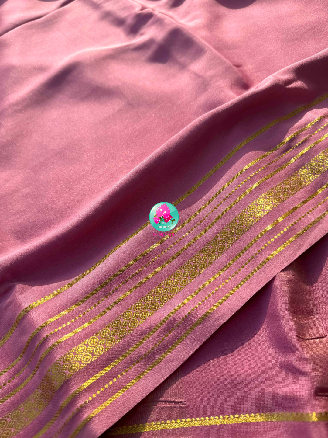 Poetry in Pastels: The Onion Pink Mysore Silk & Emerald Tanjore Fusion