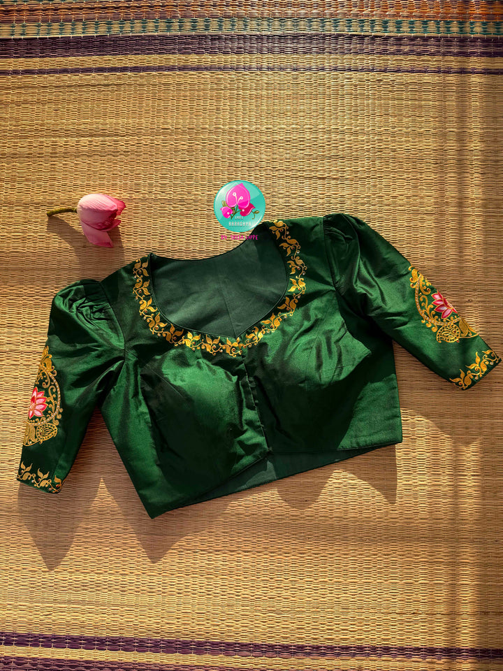 Wearable Art: The Emerald Tanjore Silk Blouse