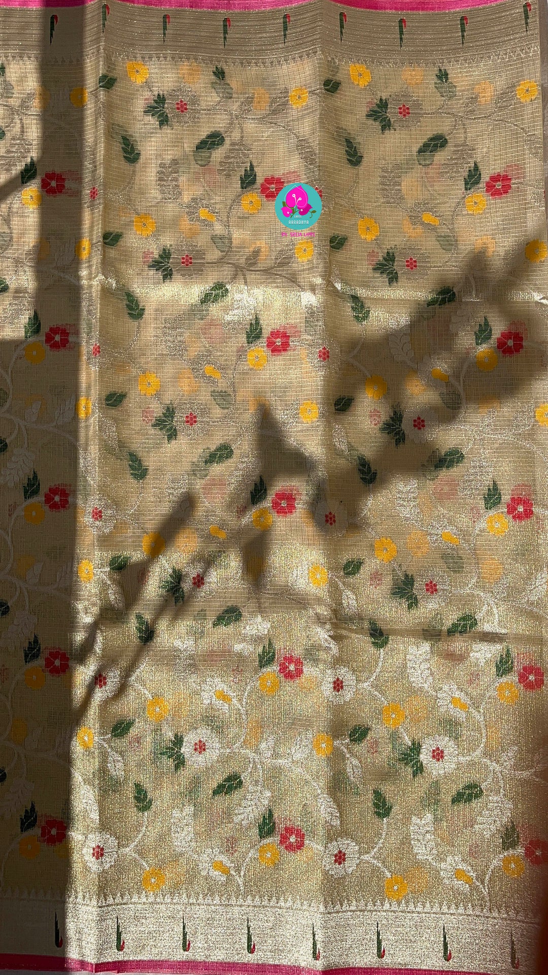 Zari Kota Silk Saree with Muniya Border