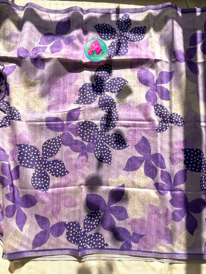 Effortless Elegance: Chanderi Tussar Silk Saree