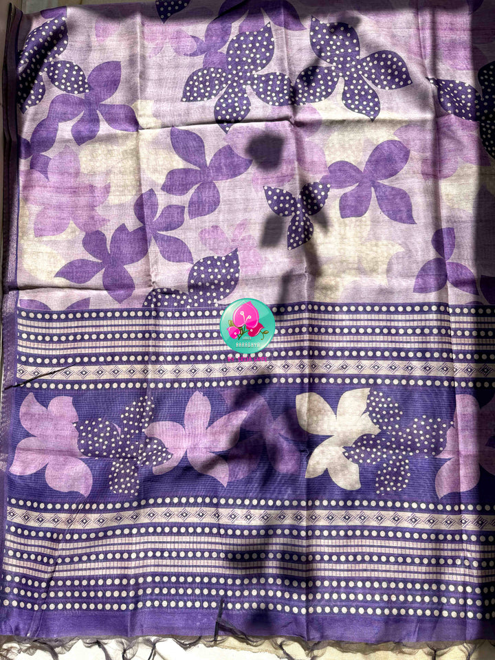 Effortless Elegance: Chanderi Tussar Silk Saree