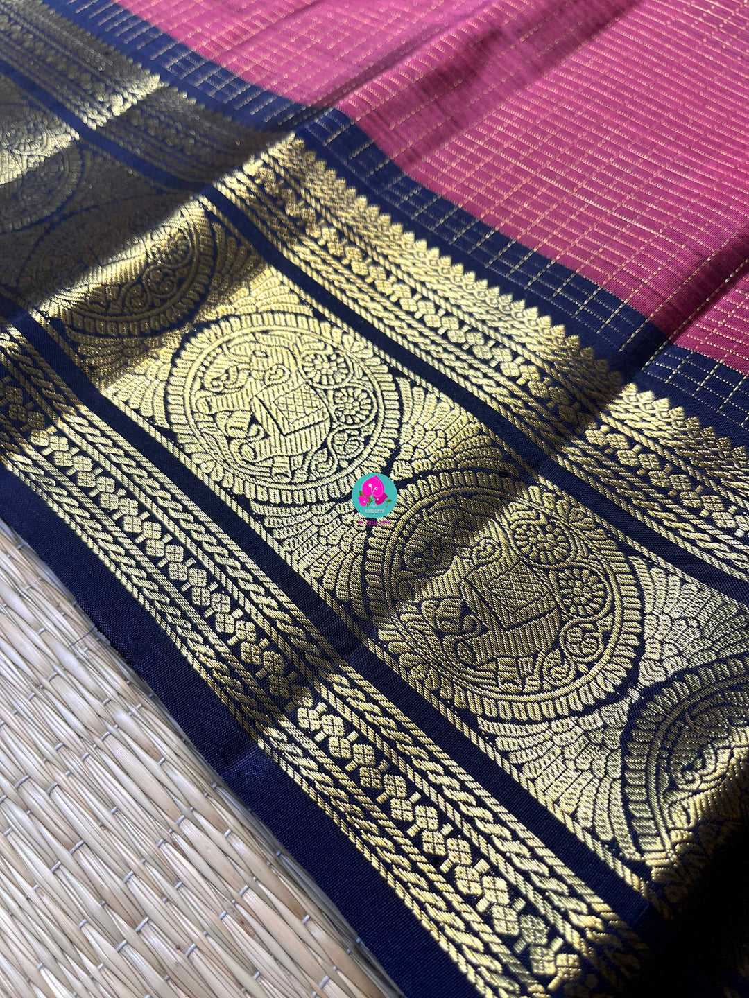 Pure Kanchipattu handloom saree "Nostalgia Woven in Silk" – Vintage-Inspired Saree in Rustic Maroon