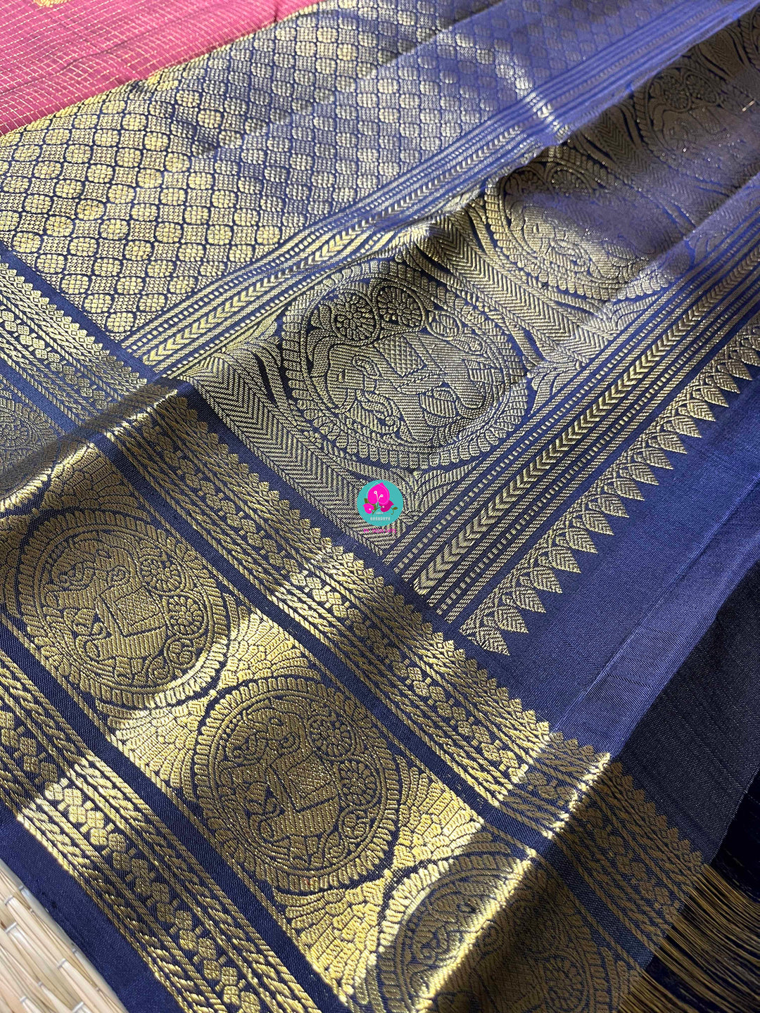 Pure Kanchipattu handloom saree "Nostalgia Woven in Silk" – Vintage-Inspired Saree in Rustic Maroon