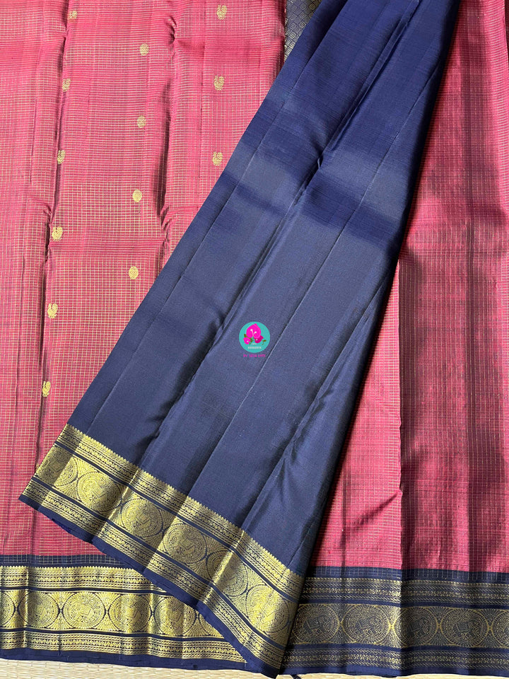 Pure Kanchipattu handloom saree "Nostalgia Woven in Silk" – Vintage-Inspired Saree in Rustic Maroon