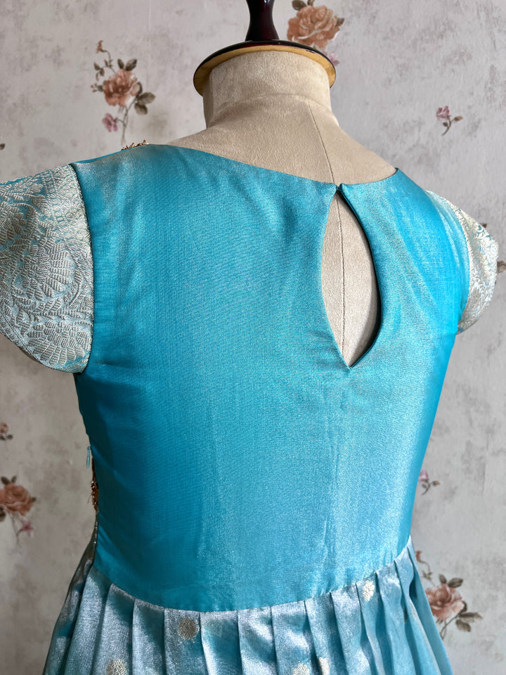 Pleated Tissue Silk Frock