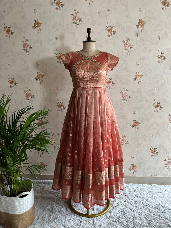 Pleated Tissue Silk Frock
