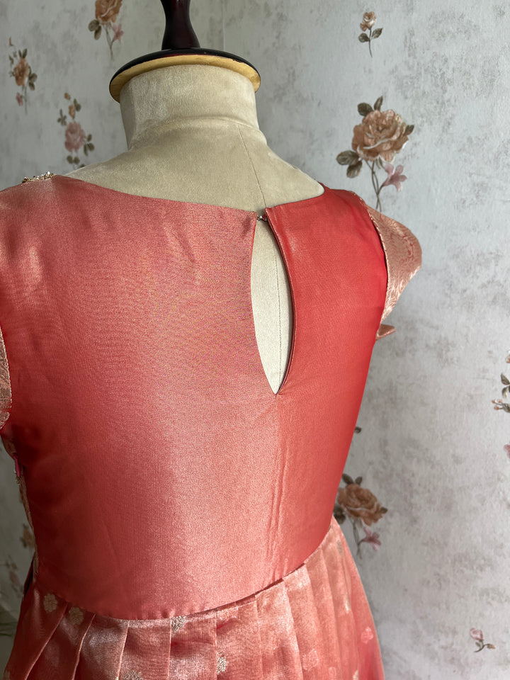 Pleated Tissue Silk Frock