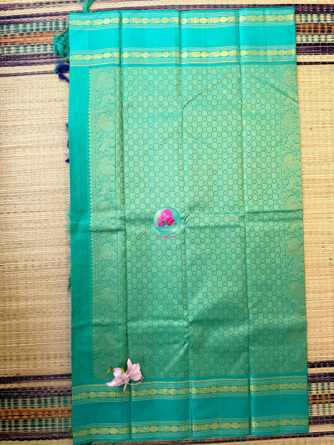 Midnight Ocean: The 2G Dark Blue Vaira Oosi Kanchipattu & Sea Green Symphony