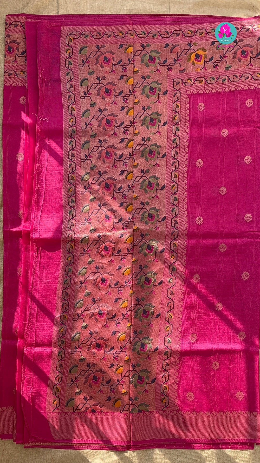 Banarasi Tussar Georgette Saree With beautiful border