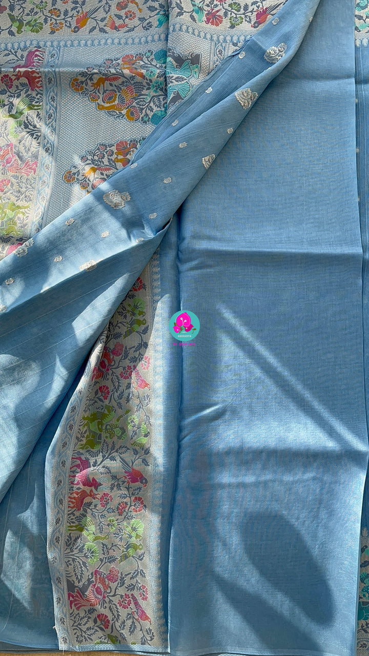 Banarasi Tussar Georgette Saree With beautiful border