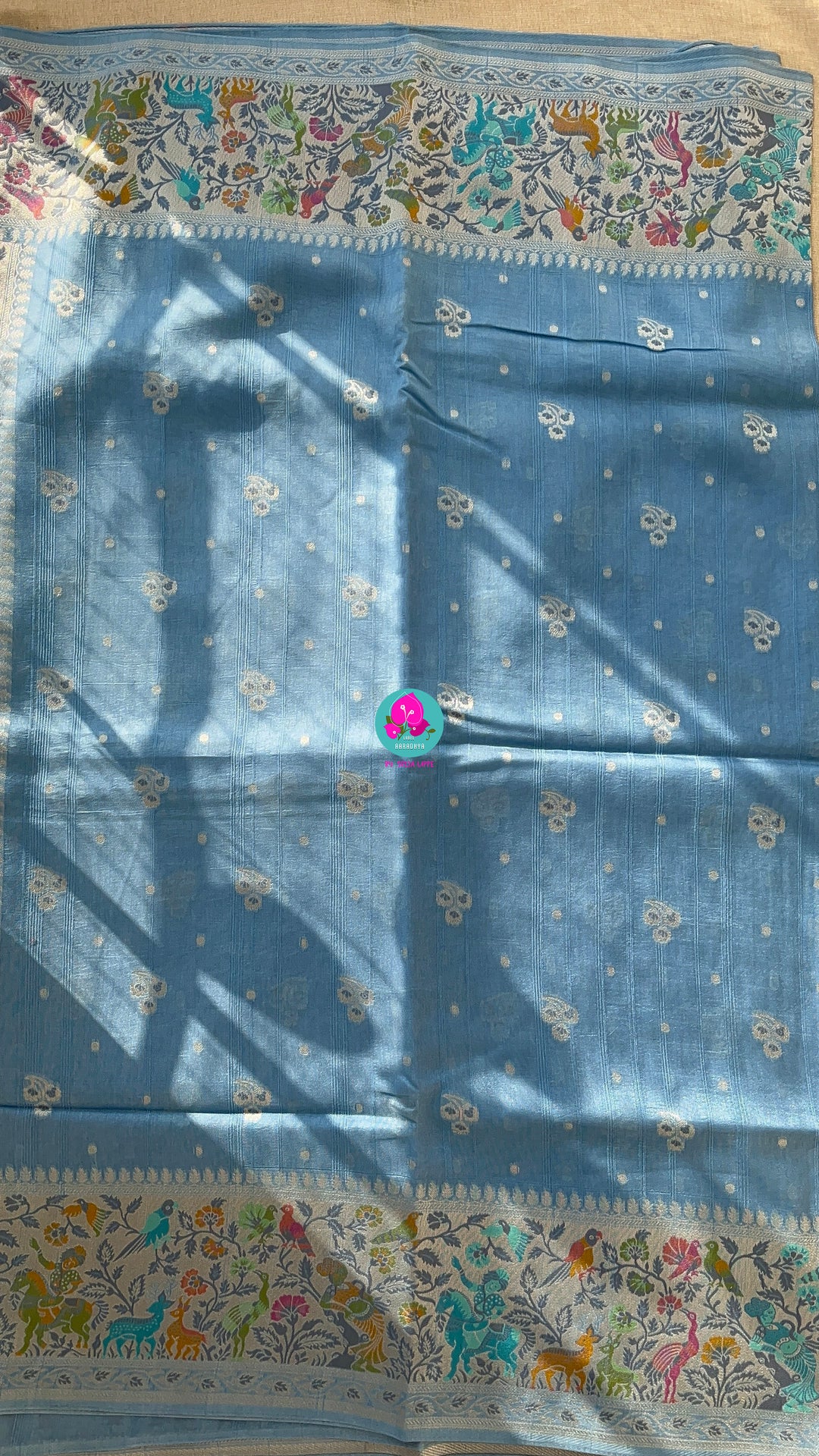 Banarasi Tussar Georgette Saree With beautiful border