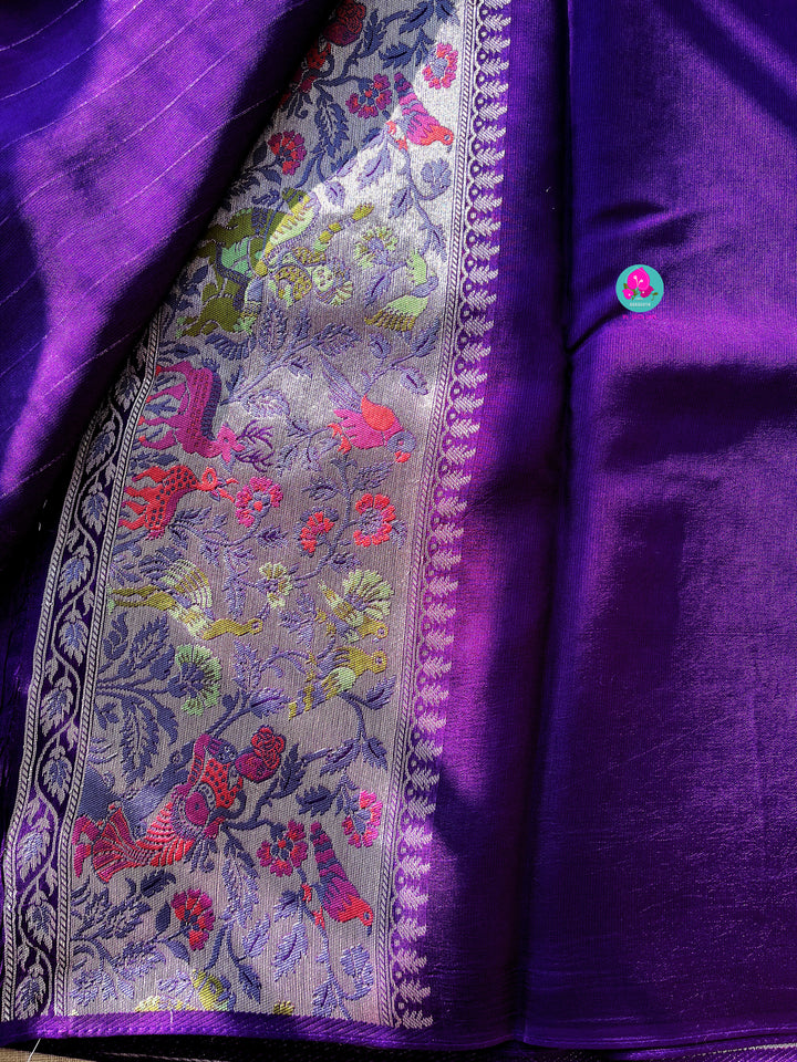Banarasi Tussar Georgette Saree With beautiful border