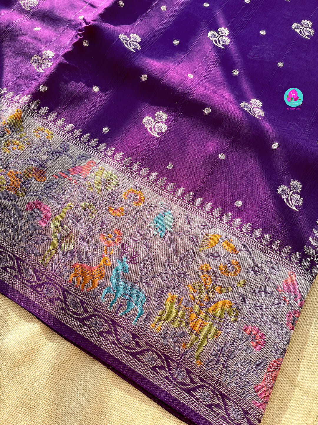 Banarasi Tussar Georgette Saree With beautiful border