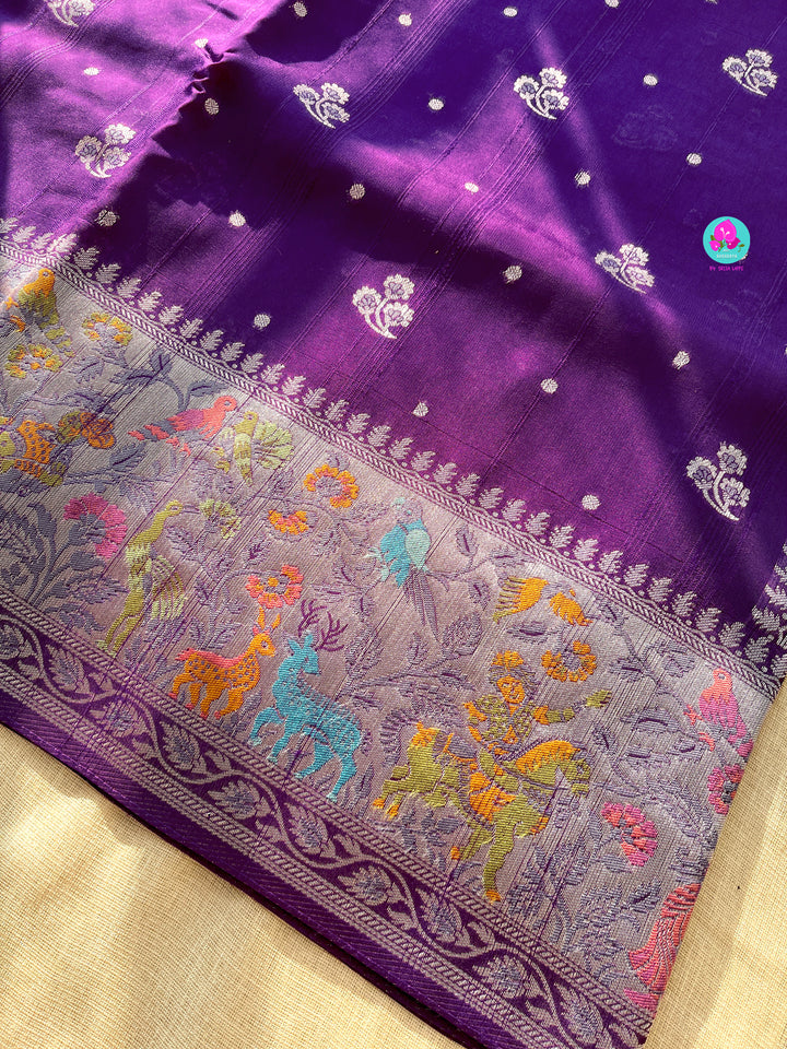 Banarasi Tussar Georgette Saree With beautiful border
