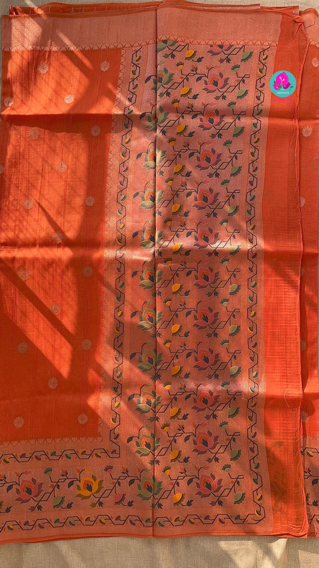 Banarasi Tussar Georgette Saree With beautiful border