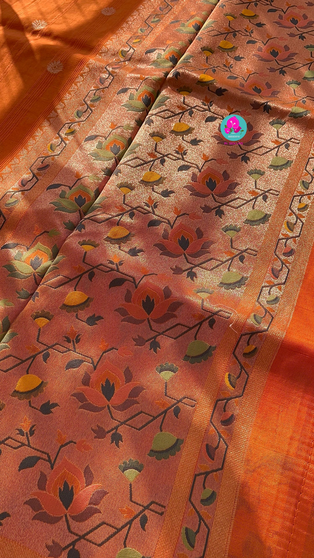 Banarasi Tussar Georgette Saree With beautiful border