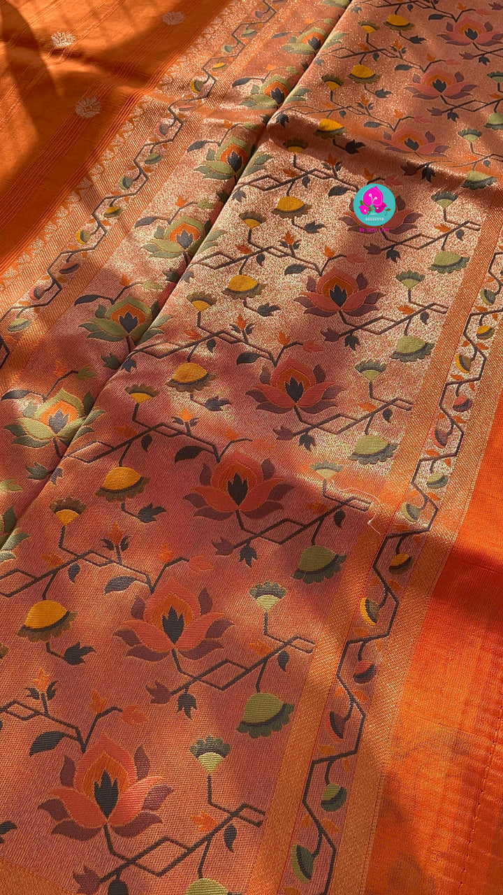Banarasi Tussar Georgette Saree With beautiful border