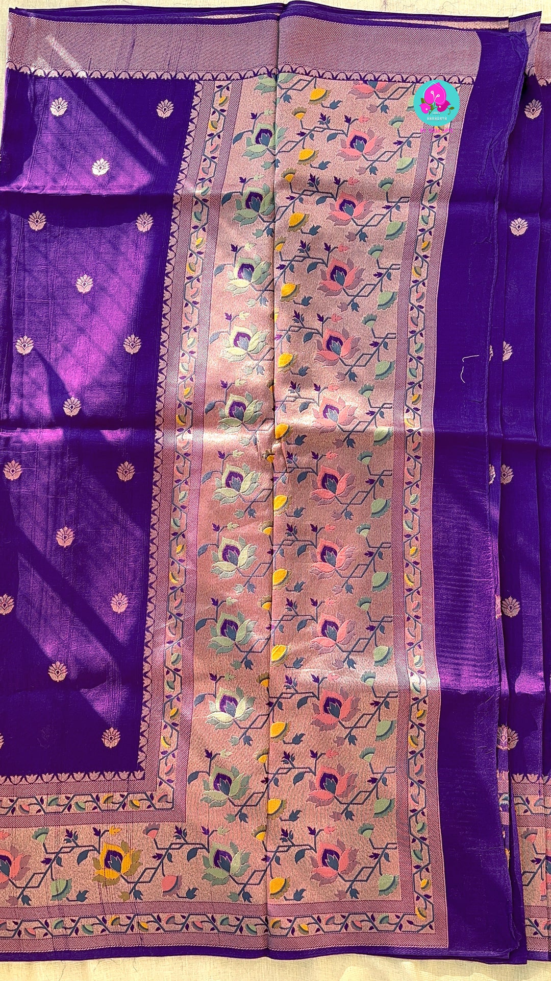 Banarasi Tussar Georgette Saree With beautiful border
