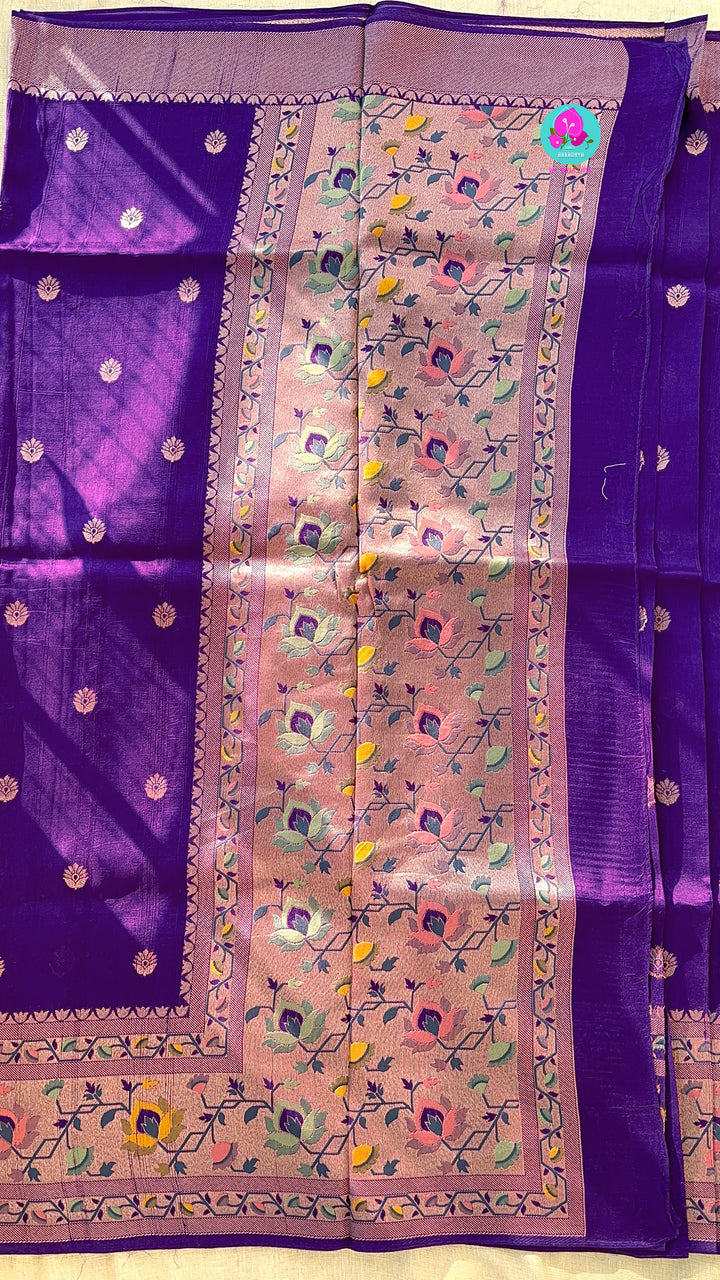 Banarasi Tussar Georgette Saree With beautiful border