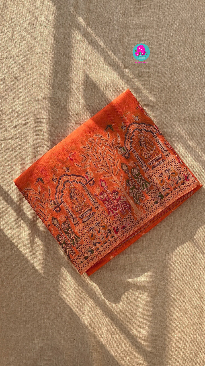 Banarasi Tussar Georgette Saree With beautiful border
