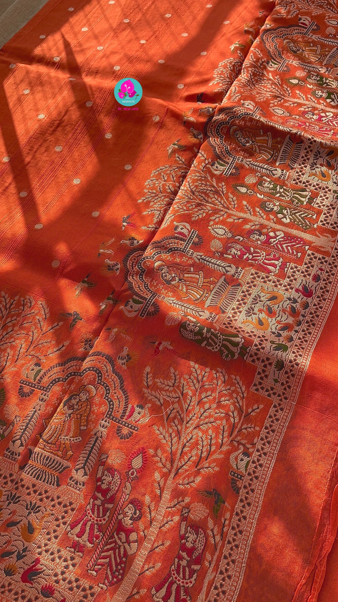 Banarasi Tussar Georgette Saree With beautiful border