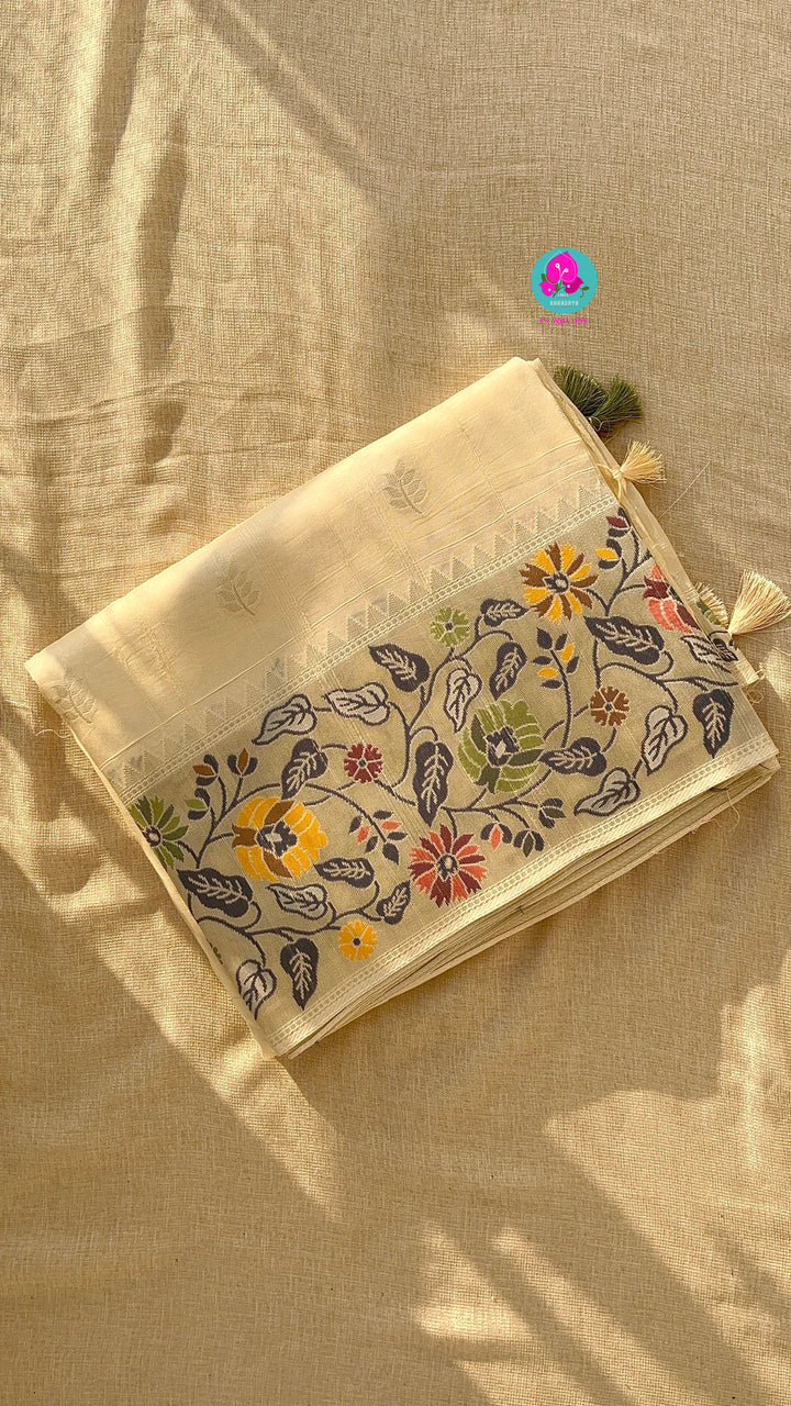 Banarasi Tussar Georgette Saree With beautiful border
