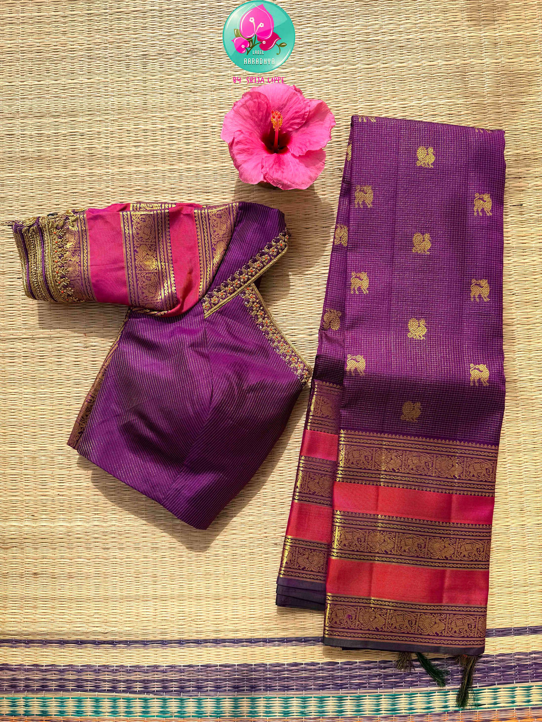 Royal Amethyst & Magenta: The Purple Vaira Oosi Pure Kanchipattu