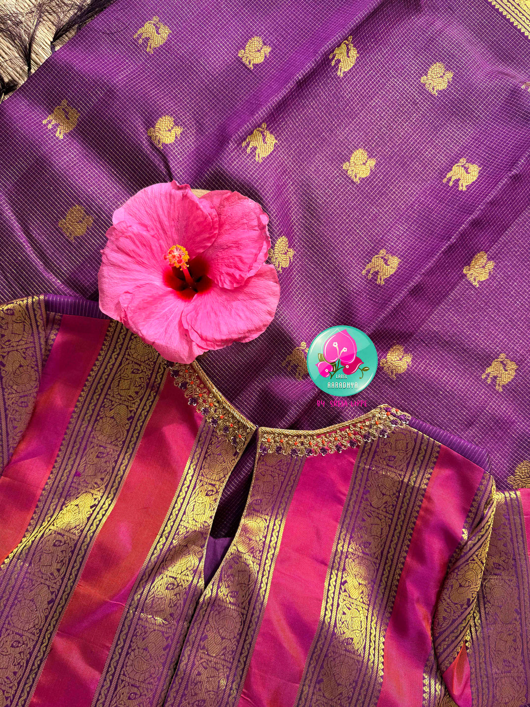 Royal Amethyst & Magenta: The Purple Vaira Oosi Pure Kanchipattu
