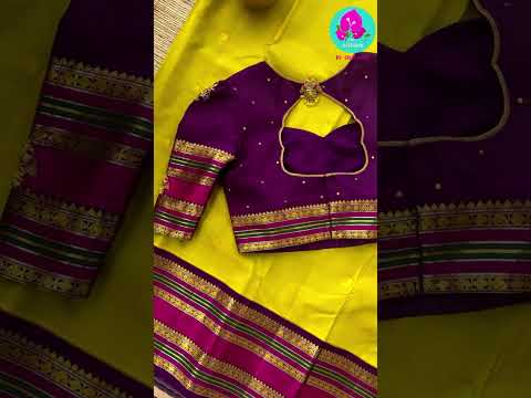 2G Zari Pure Kanchipuram saree with vintage Sampangi green paired with hand embroidered contrast blouse